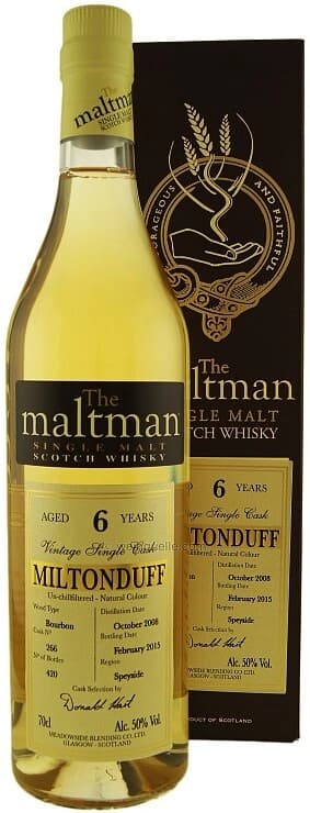 Виски "The Maltman" Miltonduff 6 Years Old, gift box