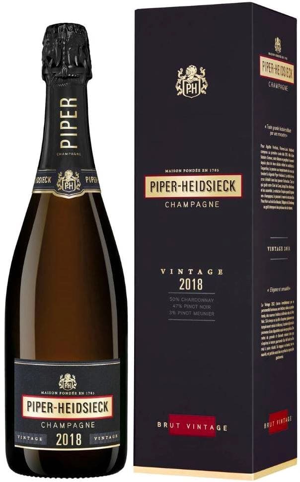 Шампанское Piper-Heidsieck, Vintage Brut, Champagne AOC, 2018, gift box "Wine Store"
