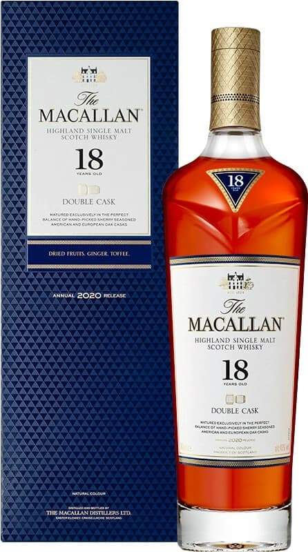 Виски "Macallan" Double Cask 18 Years Old, gift box