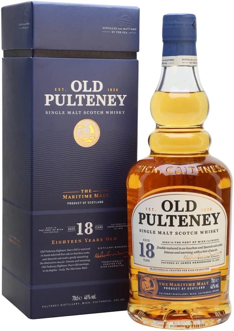Виски "Old Pulteney" 18 Years Old, gift box