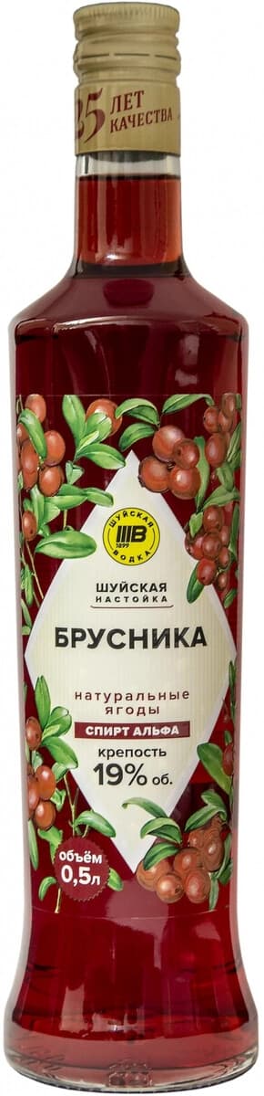 Ликер "Шуйская" Брусника, настойка сладкая