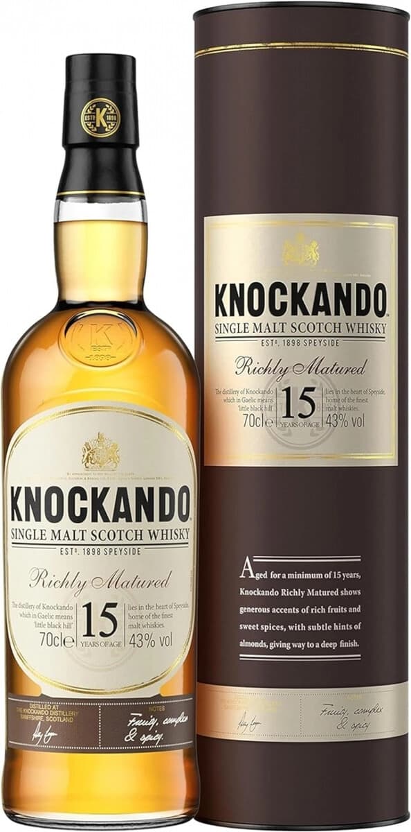 Виски "Knockando" Richly Matured 15 Years Old, in tube