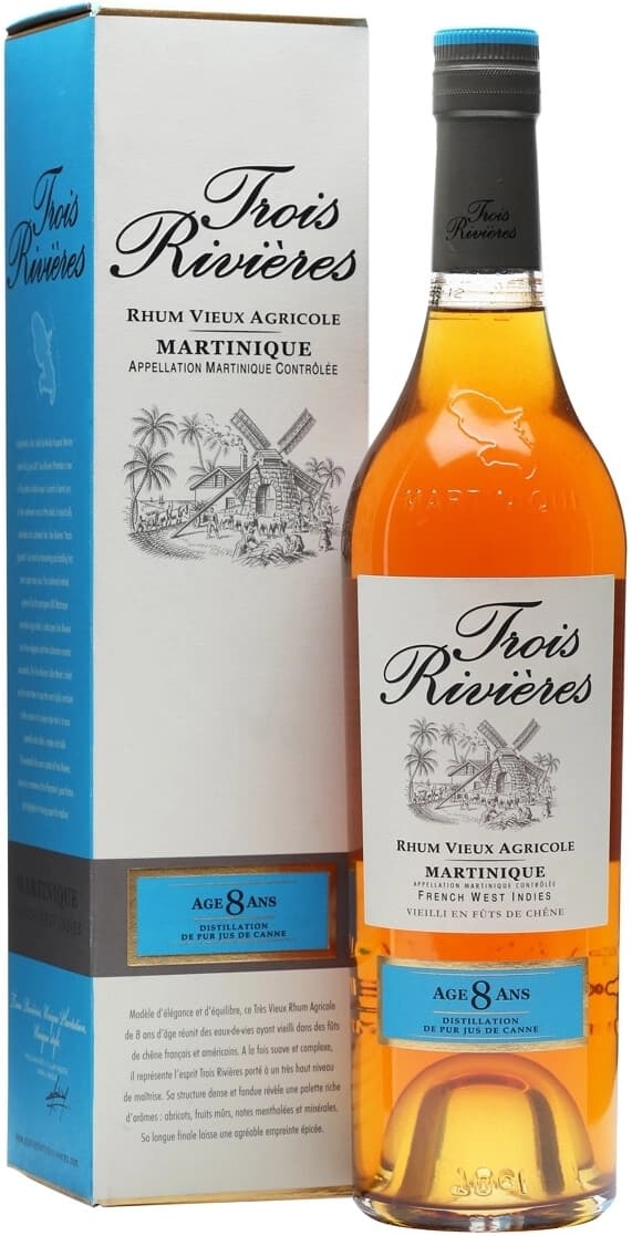 Ром "Trois Rivieres" 8 Years Old, Martinique AOC, gift box
