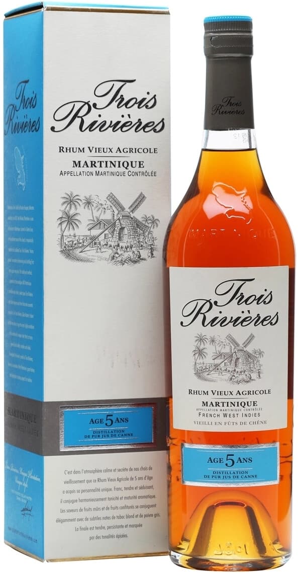 Ром "Trois Rivieres" 5 Years Old, Martinique AOC, gift box