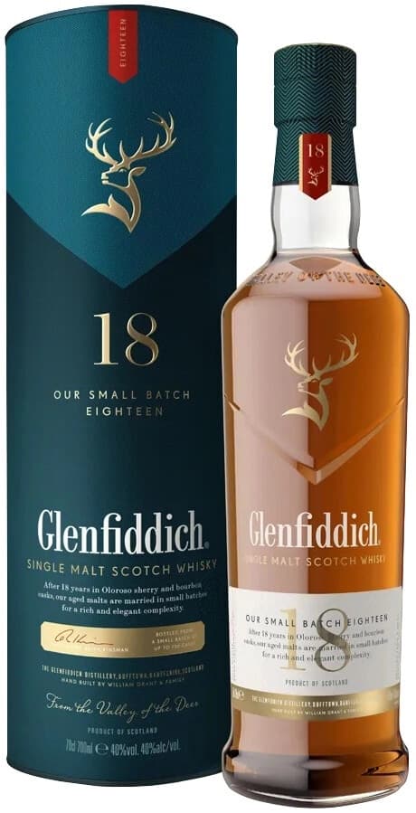 Виски "Glenfiddich" 18 Years Old, in tube