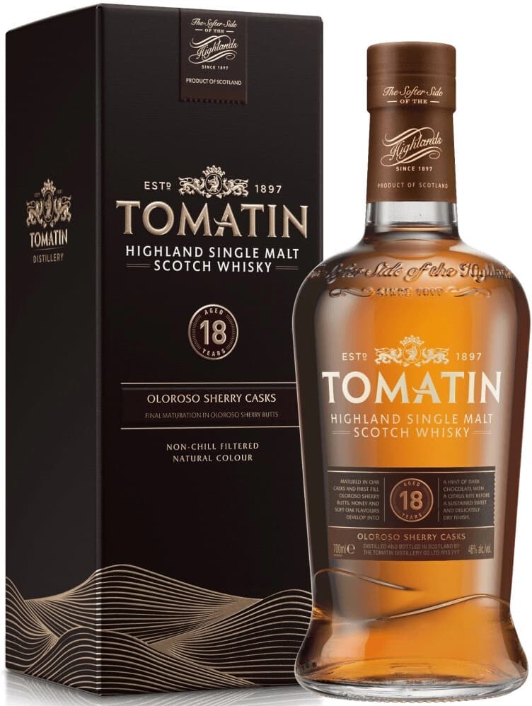 Виски Tomatin 18 Years Old, gift box