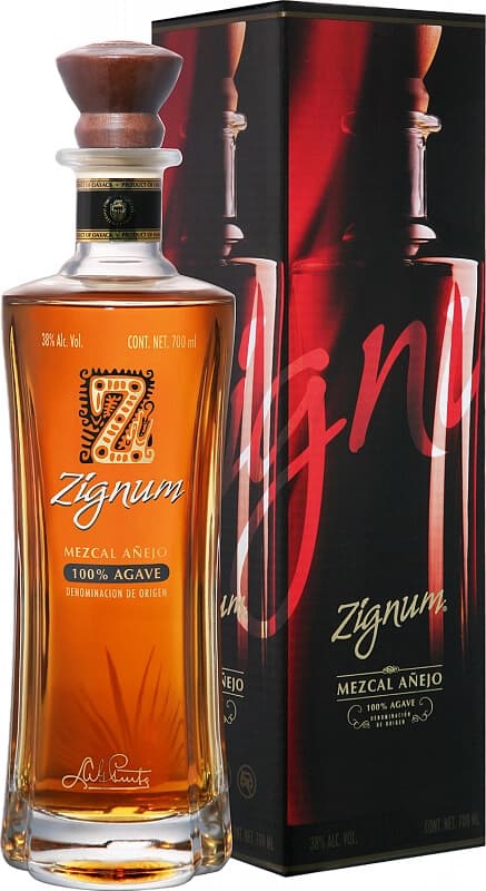 Мескаль "Zignum" Mezcal Anejo, gift box