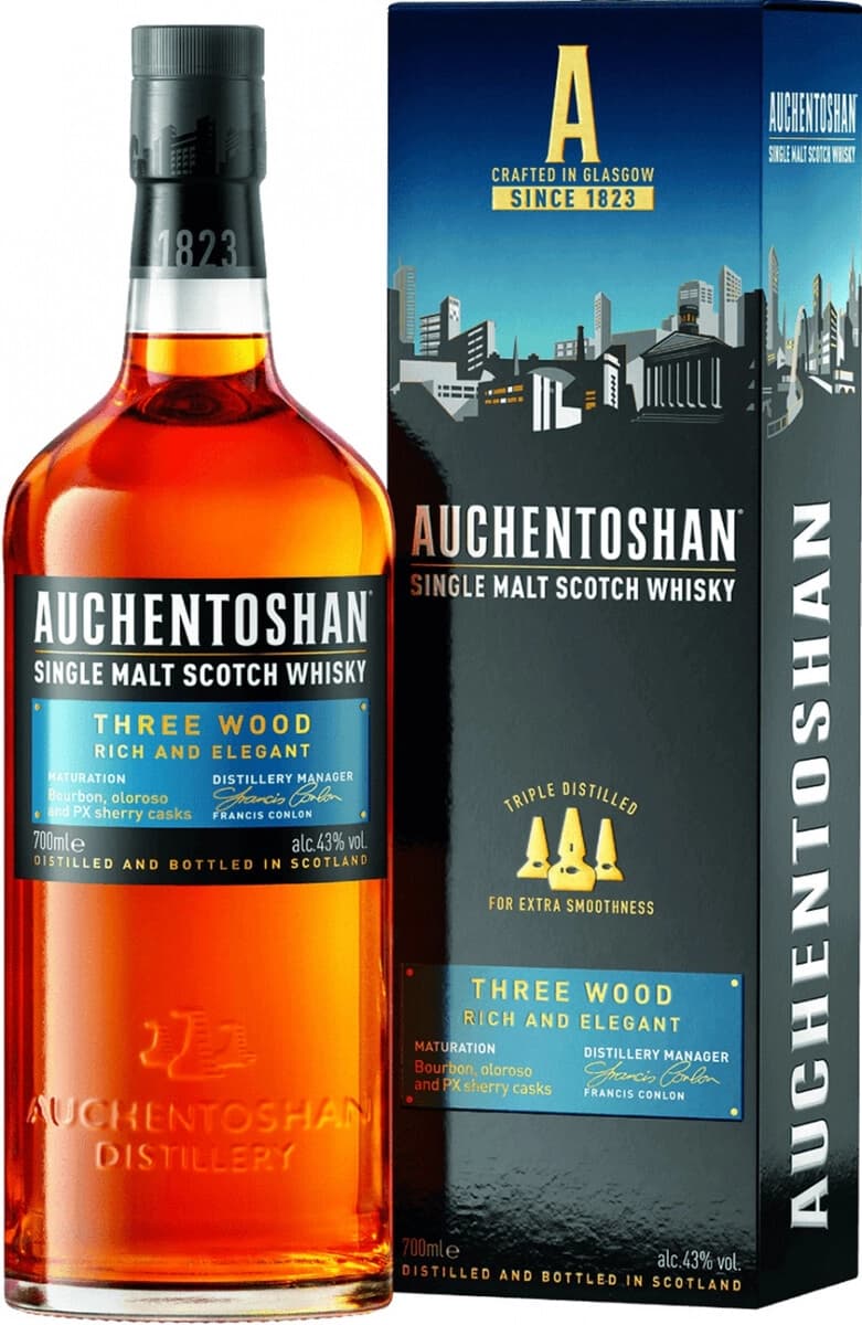 Виски Auchentoshan, "Three Wood", gift box