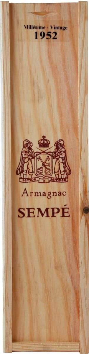 Арманьяк Armagnac Sempe, Millesime, Armagnac AOC, 1952, wooden box
