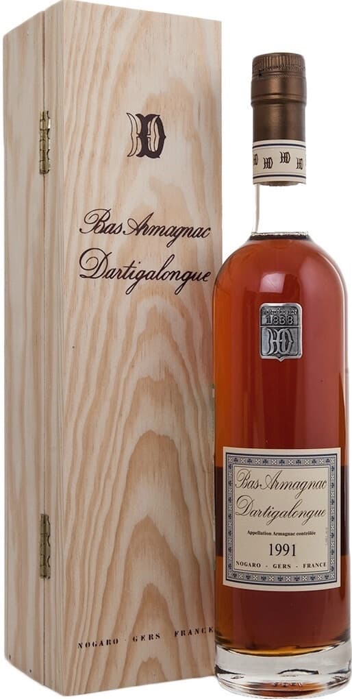 Арманьяк Dartigalongue, Bas Armagnac AOC, 1991, wooden box