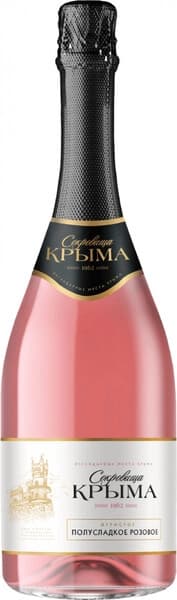 Игристое вино "Сокровища Крыма" Розовое Полусладкое