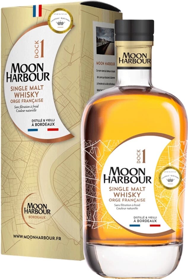 Виски Moon Harbour, "Dock 1" Single Malt Chateau Rieussec, gift box