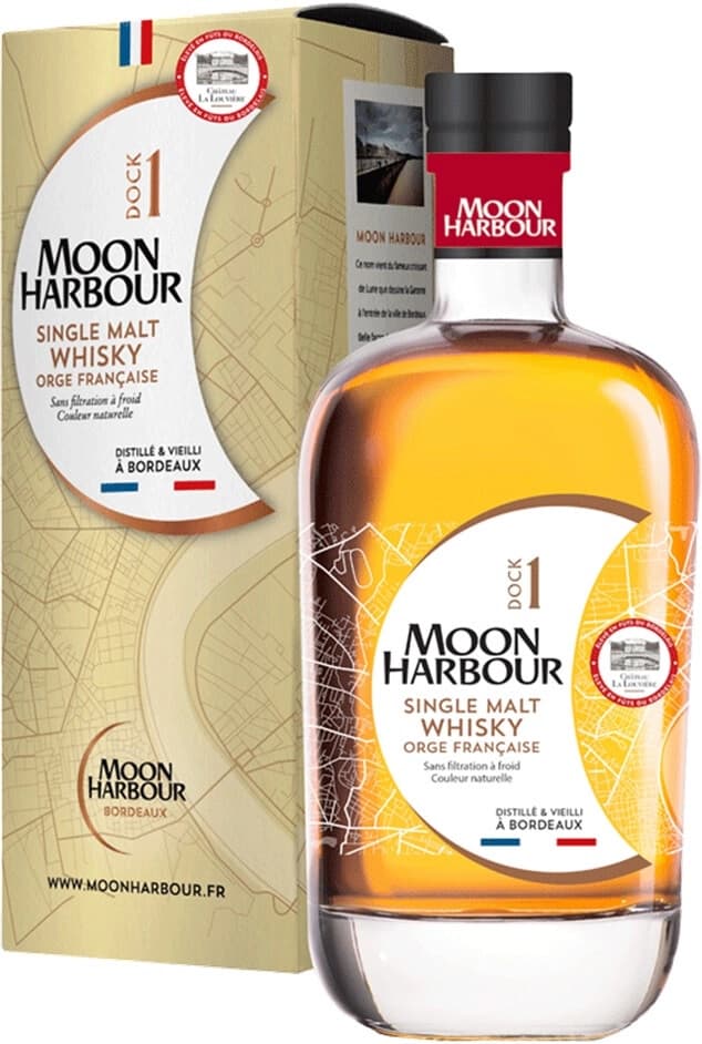Виски Moon Harbour, "Dock 1" Single Malt Chateau La Louviere, gift box