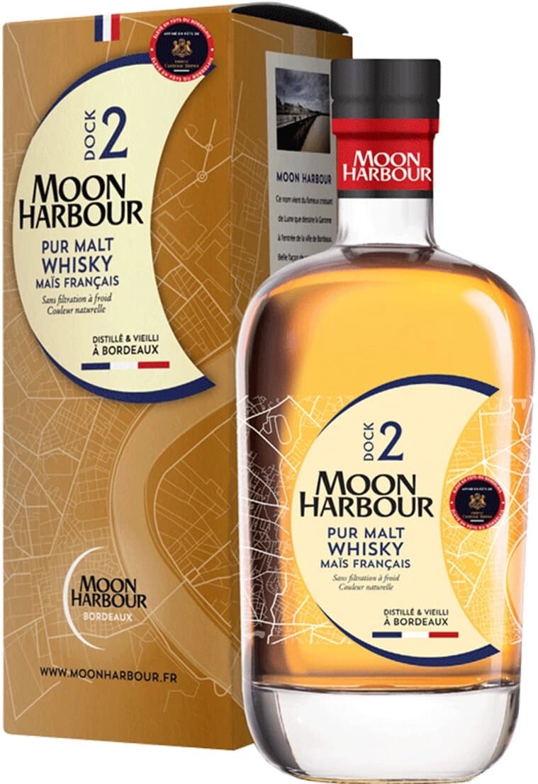 Виски Moon Harbour, "Dock 2" Pur Malt Chateau Cantenac Brown, gift box