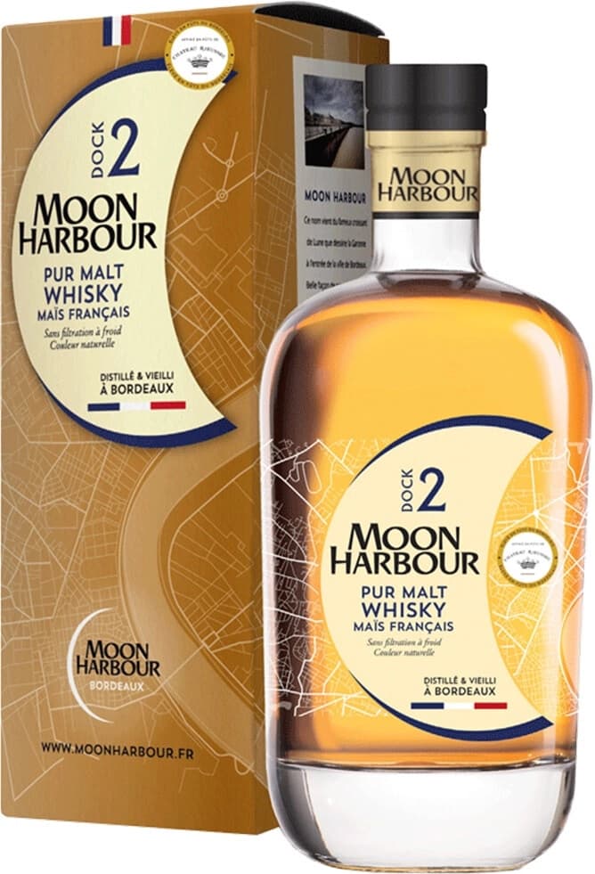 Виски Moon Harbour, "Dock 2" Pur Malt Chateau Rieussec, gift box