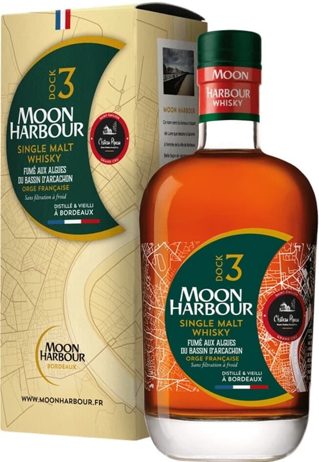 Виски Moon Harbour, "Dock 3" Single Malt Chateau Pipeau, gift box