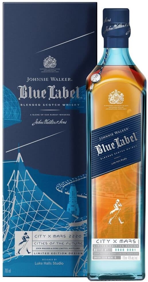 Виски "Blue Label", with box