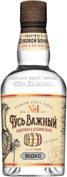 Водка "Гусь Важный"