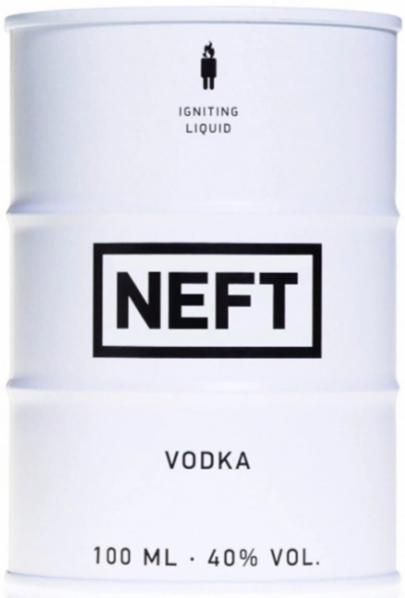 Водка "Neft", white barrel