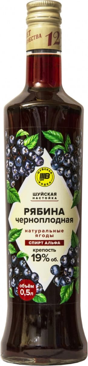 Ликер "Шуйская" Рябина черноплодная