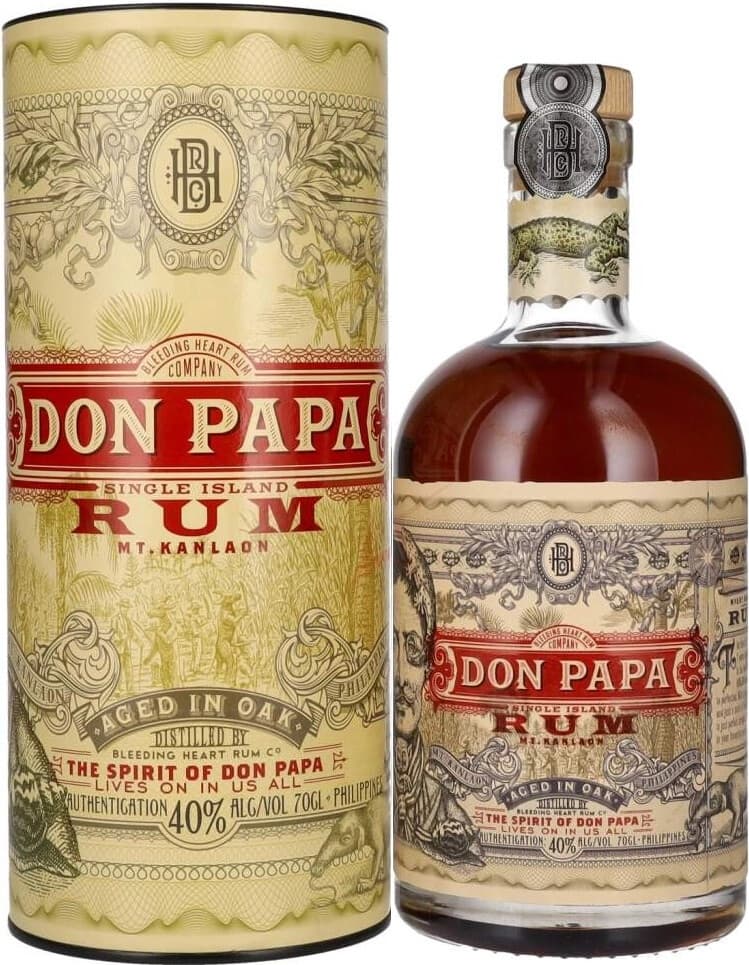 Ром "Don Papa" Single Island, in tube