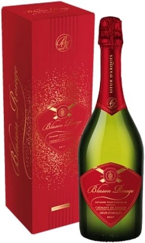 Игристое вино Sieur d'Arques, "Blason Rouge" Cremant Brut, Limoux AOC, gift box